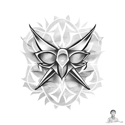 raya manta tattoo design idea