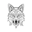 ginger wolf tattoo design idea