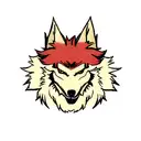 ginger wolf tattoo design idea