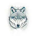 ginger wolf tattoo design idea