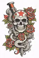 2 stroke lover tattoo design idea