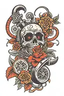 2 stroke lover tattoo design idea