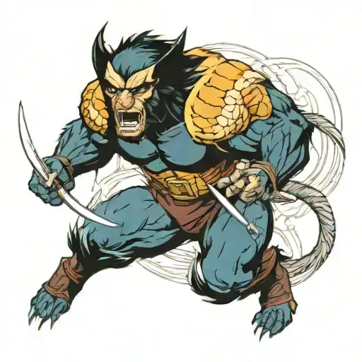 wolverine animal  tattoo design idea