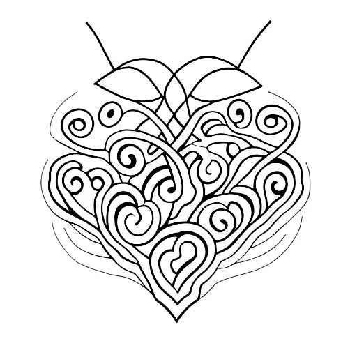 heart mom i will remember for us both tattoo design idea