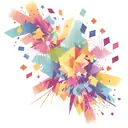 confetti exploding fireworks tattoo design idea