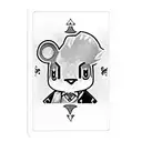 Erik from animal crossing in the joker tarot card  tattoo design idea