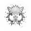 Erik from animal crossing  tattoo design idea