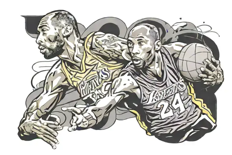 Kobe bryant black mamba tattoo design idea