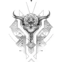 Nordic tattoo involving the name Nora  tattoo design idea