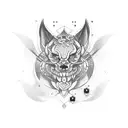 Nordic tattoo involving the name Nora  tattoo design idea