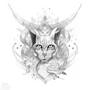 Nordic tattoo involving the name Nora  tattoo design idea