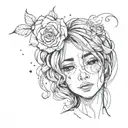 I am disappointed in love, I feel very depressed. tattoo design idea