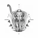 elephant giraffe squirrel unicorn Pennsylvania flag tattoo design idea