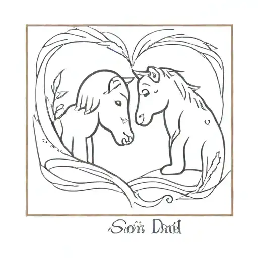 Tattoo in memory of son and dad tattoo design idea