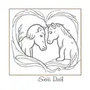 Tattoo in memory of son and dad tattoo design idea