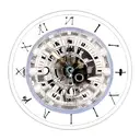 A modern and edgy interpretation of Kairos, the Greek God of Time, with a clock motif incorporated into the design tattoo design idea