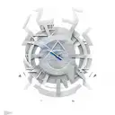 A modern and edgy interpretation of Kairos, the Greek God of Time, with a clock motif incorporated into the design tattoo design idea