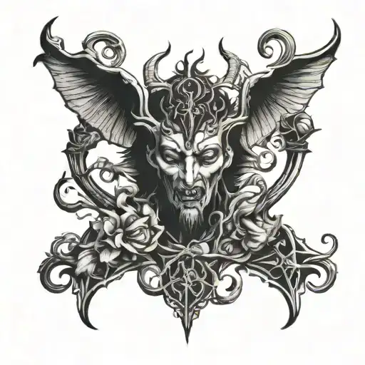 Sin of Lust Sin from bible AS an devil tattoo design idea