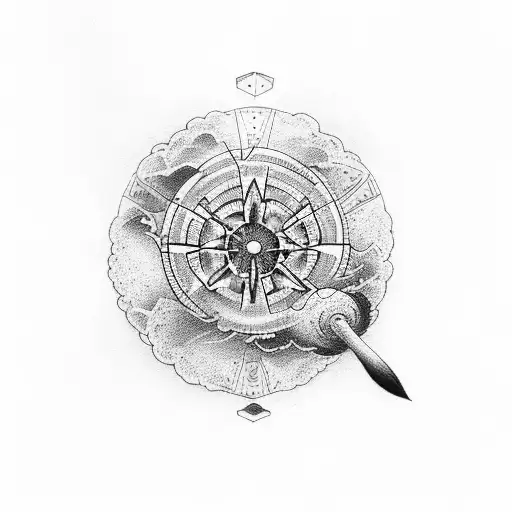 atomic bombing tattoo design idea