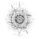 atomic bombing tattoo design idea