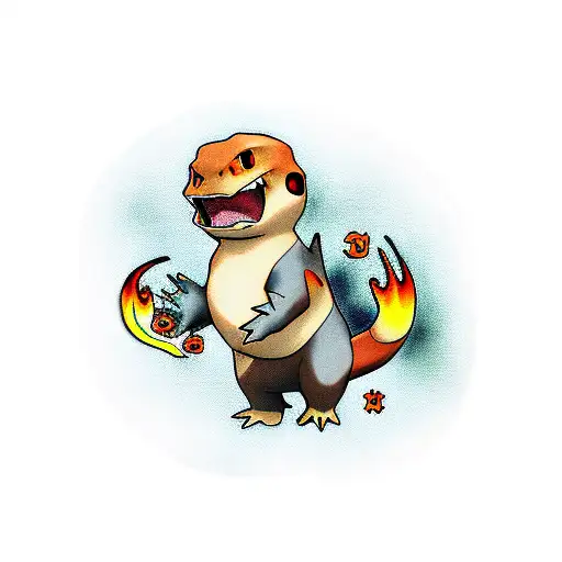 charmander tattoo design idea