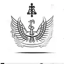 minimalist stoic cardinal virtues discipline Justice wisdom courage symbols cross x tattoo design idea