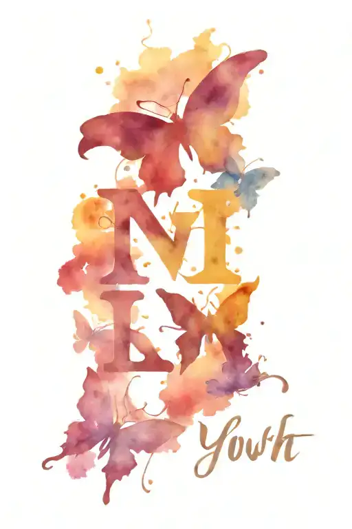 yhwh name in hebrew butter fly tattoo design idea