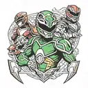 power ranger tattoo design idea