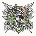 power ranger tattoo design idea