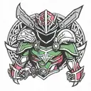 power ranger tattoo design idea
