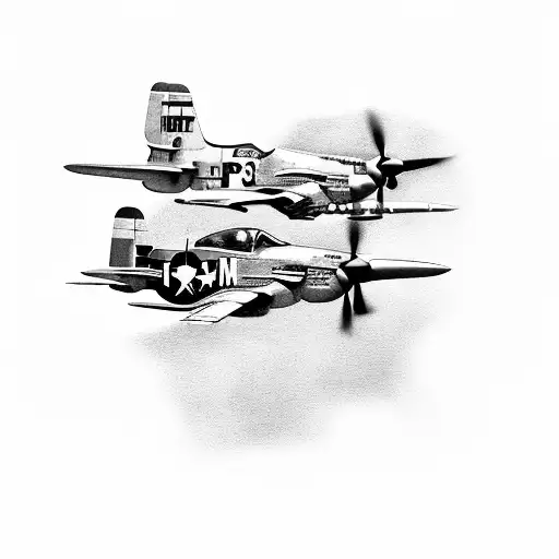 P-51, Mustang, Michael Jordan tattoo design idea
