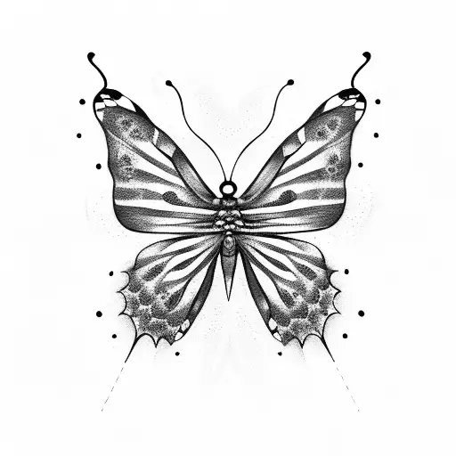 4:44 butterfly  tattoo design idea