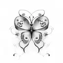 4:44 butterfly  tattoo design idea