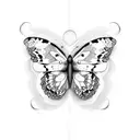 4:44 am and a butterfly  tattoo design idea