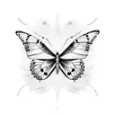 4:44 am and a butterfly  tattoo design idea