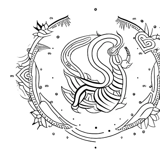 make a tattoo from capricorn symbol with 01.01.1998 on it tattoo design idea