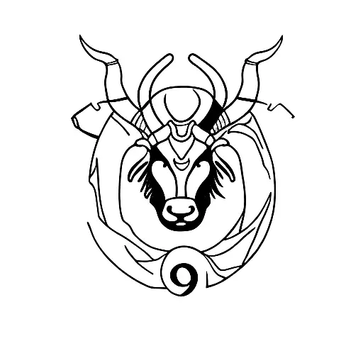 capricorn symbol with 01.01.1998 tattoo design idea