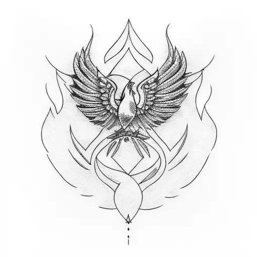 firebird tattoo design idea