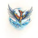 firebird tattoo design idea