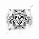 diamond with the dates "04/18/95-01/09/22" with the name "Justice Chance Stevens" and the quote "Skoden" tattoo design idea