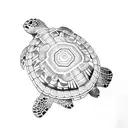 turtle mayan tattoo design idea