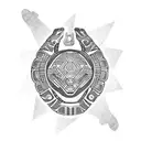 mayan turtle tattoo design idea