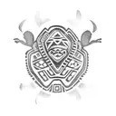 mayan turtle tattoo design idea