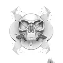 skateboard memorial  tattoo design idea