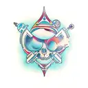 psilocybin molecule tattoo design idea