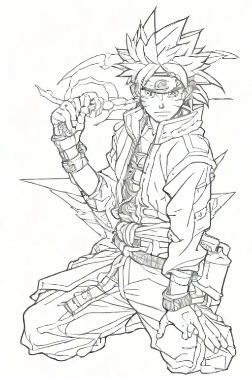 anime Naruto tattoo design idea