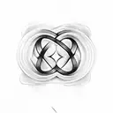 Infinity symbol made of name Bryan, Joana and Hugo tattoo design idea