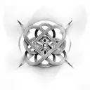 Infinity symbol made of name Bryan, Joana and Hugo tattoo design idea