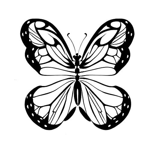 words sissy bug and butterfly's  tattoo design idea