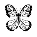 words sissy bug and butterfly's  tattoo design idea